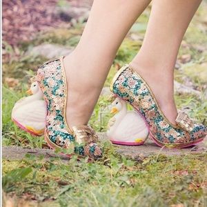Irregular choice bnwt swan shoes